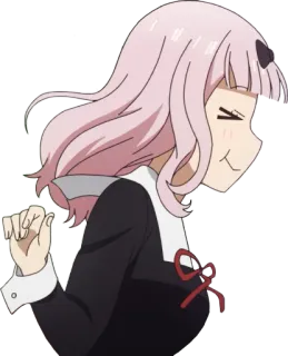 😏 Chika Fujiwara Kaguya-sama: Love Is War Anime, Chibi, Chika Fujiwara, Dễ thương, Kaguya-sama Love is War, Tóc hồng, Nhân vật whatsapp sticker