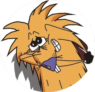 ⚪️ cartoon, beaver, funny, animal telegram sticker