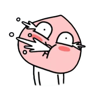 😄 Desenho animado, Bravo, Pêssego, Engraçado telegram sticker