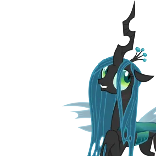 🙄 Queen Chrysalis My Little Pony: Friendship is Magic My Little Pony, Chrysalis, cattivo, pony, animazione, Mutante telegram sticker