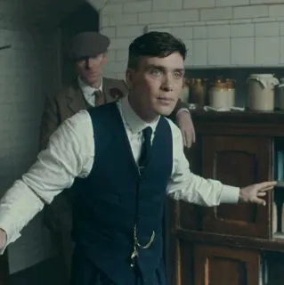 😐 Thomas Shelby Peaky Blinders tv series, peaky blinders, thomas shelby, cillian murphy, drama, crime telegram sticker