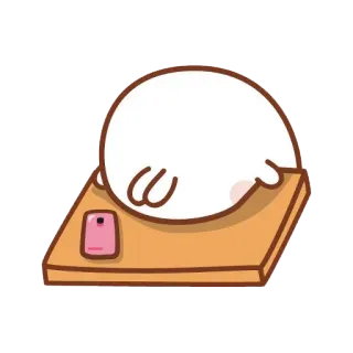 😞 cute, animal, seal, sleepy, lazy telegram sticker