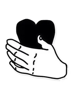 😆 corazón, mano, amor, paz, bondad telegram sticker