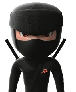 🎈 Ninja, Cartone animato, Personaggio, Armi, Furtività, Combattente telegram sticker