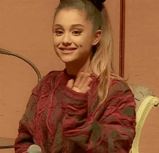 📀 Ariana Grande Pop star, Chanteuse, Célébrité, Femme, Portrait whatsapp sticker