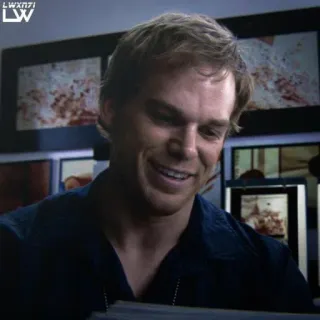 🗿 Dexter Morgan Dexter Dexter, asesino en serie, escena del crimen, sangre, Dexter Morgan telegram sticker