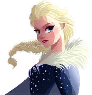 😒 Elsa Frozen Эльза, Холодное сердце, Дисней, Снежная королева, Принцесса telegram sticker