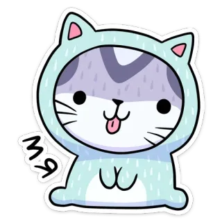 ☺️ мяу 猫, ステッカー, 可愛い, ロシア, ニャー, 動物, ペット telegram sticker