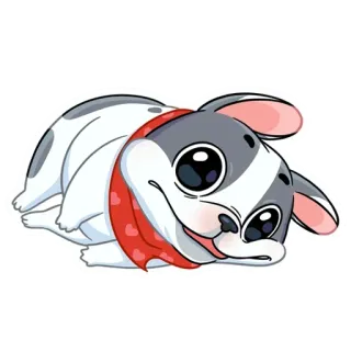 😴 Hund, Welpe, Tier, süß, Aufkleber telegram sticker