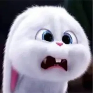 😣 Snowball The Secret Life of Pets lapin, dessin animé, animal, mignon, drôle, animation telegram sticker