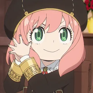 😍 Anya Forger Spy x Family Anime, Spy x Family, Anya Forger, Carino, Ragazza, Cartone animato telegram sticker