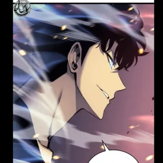 🍷 anime, character, sung jinwoo, solo leveling telegram sticker