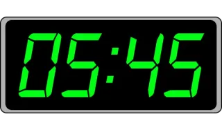 📟 05:45 time, digital, clock, numbers telegram sticker