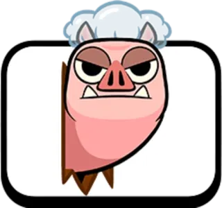 🧐 свинья, злой, мультик, животное, лицо telegram sticker