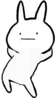 💮 兔子, 兔宝宝, 卡通, 动物, 冒犯手势, 中指, 搞笑 telegram sticker