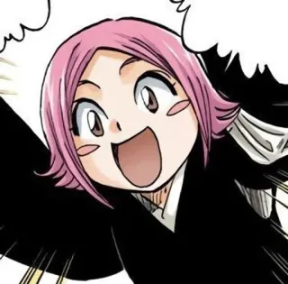 🍥 Yachiru Kusajishi Bleach Anime, Manga, Charakter, Yachiru Kusajishi, Bleach telegram sticker