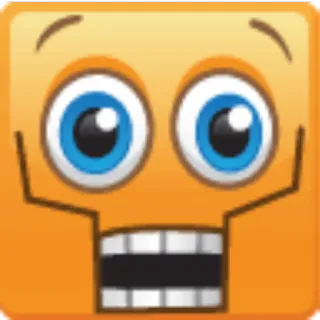 😧 emoji, rosto, desenho animado, expressão, espanto, surpresa whatsapp sticker