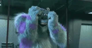 😱 James P. Sullivan Monsters, Inc. Корпорация монстров, Дисней, Пиксар, Джеймс П. Салливан, Салли, Монстр telegram sticker