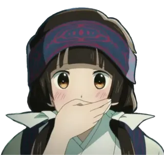 🐻 anime, girl, cute, shy, kawaii telegram sticker