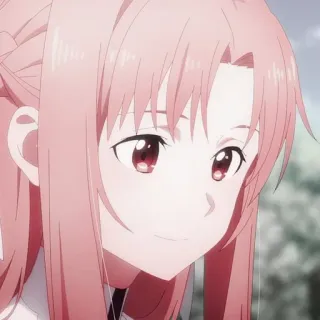 🥨 Asuna Yuuki Sword Art Online Anime, Meisje, Asuna, Sword Art Online, Cartoon, Portret telegram sticker