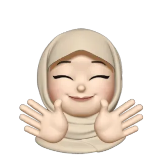 💿 kobieta, hidżab, emoji, muzułmanin, islam, przyjazny telegram sticker
