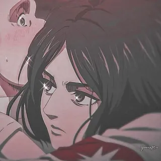 ❤️ Attack on Titan アニメ, 進撃の巨人, 女性キャラクター, イラスト, アニメーション telegram sticker