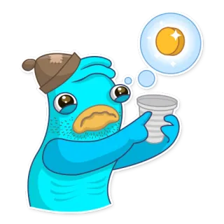😖 만화, 동전, 구걸, 돈, 슬픈, 캐릭터 telegram sticker