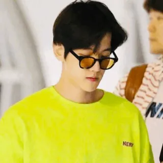 🌻 NERY 사람, 선글라스, 의류, 티셔츠, 캐주얼, 한국 telegram sticker