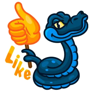 Blue_Snake telegram stickers