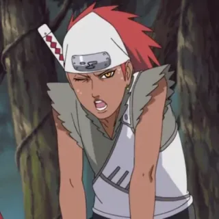 😤 Karui Naruto アニメ, 忍者, カルイ, ナルト, 隠れ雲, クナイ telegram sticker
