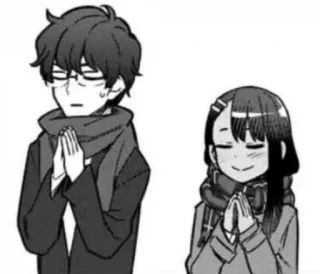 🙏 Nagatoro Don't Toy with Me, Miss Nagatoro Anime, Manga, Nagatoro, Senpai, Cartoon, Kawaii, Miss Nagatoro telegram sticker