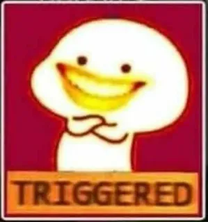 ⚫ TRIGGERED triggered, meme, reaction, internet slang, humor, angry telegram sticker