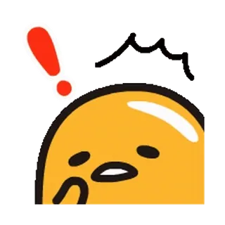 😔 Gudetama Gudetama, leniwe jajko, anime, kreskówka, jajko, japoński telegram sticker
