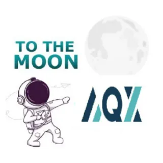 🌜 TO THE MOON luna, astronauta, spazio, crypto, investimento telegram sticker