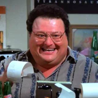 😈 Newman Seinfeld Newman, Seinfeld, Personaje, Comedia, Serie TV, Gafas telegram sticker