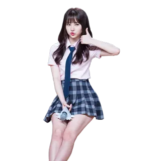 👍 con gái, thiếu niên, học sinh, đồng phục học sinh, Hàn Quốc telegram sticker