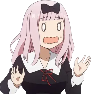 😧 Chika Fujiwara Kaguya-sama: Love Is War anime, chocado, Chika, Kaguya-sama, Love is War, surpreso whatsapp sticker