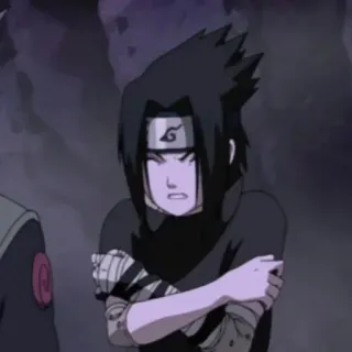 🎧 Sasuke Naruto Sasuke, anime, Naruto, manga, cartoon telegram sticker