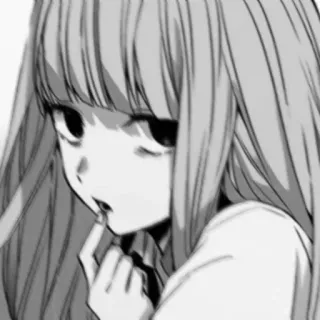 📓 Anime, Mädchen, Manga, Porträt, Kunst telegram sticker