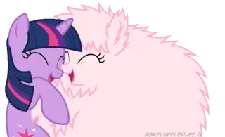 🤯 ASKFLUFFLEPUFF.TUMBLR.COM My Little Pony, Twilight Sparkle, Fluffle Puff, Friendship, Cute, Animation telegram sticker