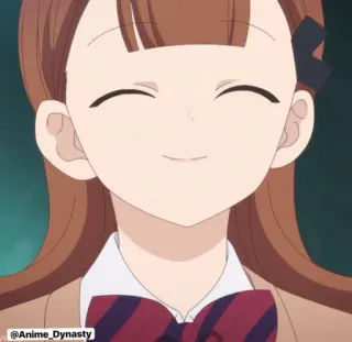 😁 @Anime_Dynasty anime, cartoon, meisje, personage, glimlachend telegram sticker