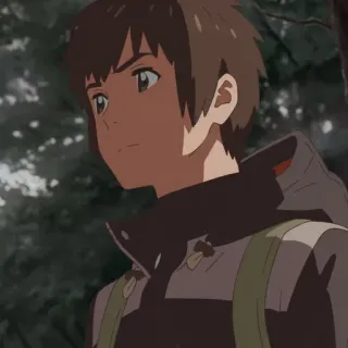 💫 Taki Tachibana Your Name Anime, Nhân vật, Taki Tachibana, Your Name, Hoạt hình Nhật Bản telegram sticker