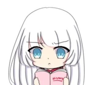 📖 History Anime, Geschichte, Buch, Niedlich, Mädchen telegram sticker