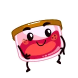 🔥 Comida, Geleia, Kawaii, Fofo, Rosa telegram sticker