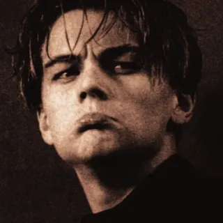 🌻 Leonardo DiCaprio actor, portrait, celebrity, male telegram sticker