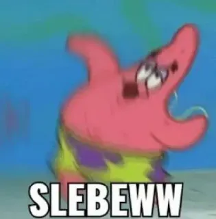 🤌 Patrick Star Spongebob Squarepants SLEBEWW patryk rozgwiazda, spongebob, kreskówka, śmieszne, mem telegram sticker