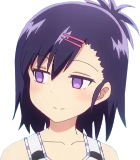 😏 anime, girl, cartoon, character, illustration whatsapp sticker