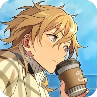 🧋 Star Café Anime, Café, Café, Bebida, Masculino whatsapp sticker