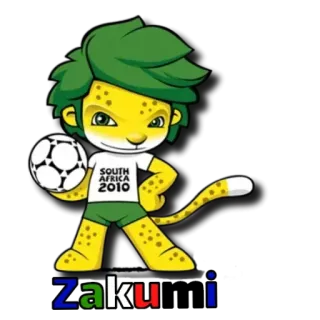 🇿🇦 Zakumi 2010 FIFA World Cup SOUTH AFRICA 2010 ZAKUMI Zakumi, leopard, mascot, football, soccer, world cup, 2010, South Africa, sports, FIFA telegram sticker