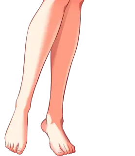 👙 feet, legs, anatomy, body, human whatsapp sticker